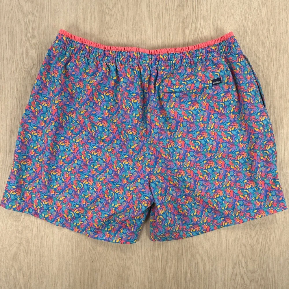 Chubbies Mens XXL Swim Trunks‎ Floral Tropical 5.5 Inseam Blue Pink Multicolor